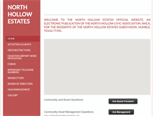 Tablet Screenshot of northhollowestates.com